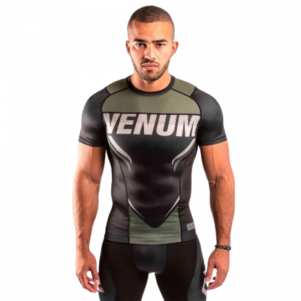 Venum Rashguard One FC Impact khaki kurz